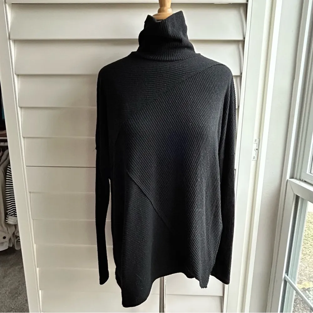 Black Turtleneck Sweater Top Small - Image 7