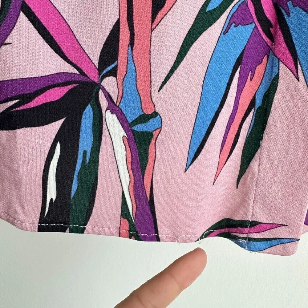 Emilio Pucci Blouse Womens 2 Pink Abstract Printed Long Sleeve Button Down Top - Image 8