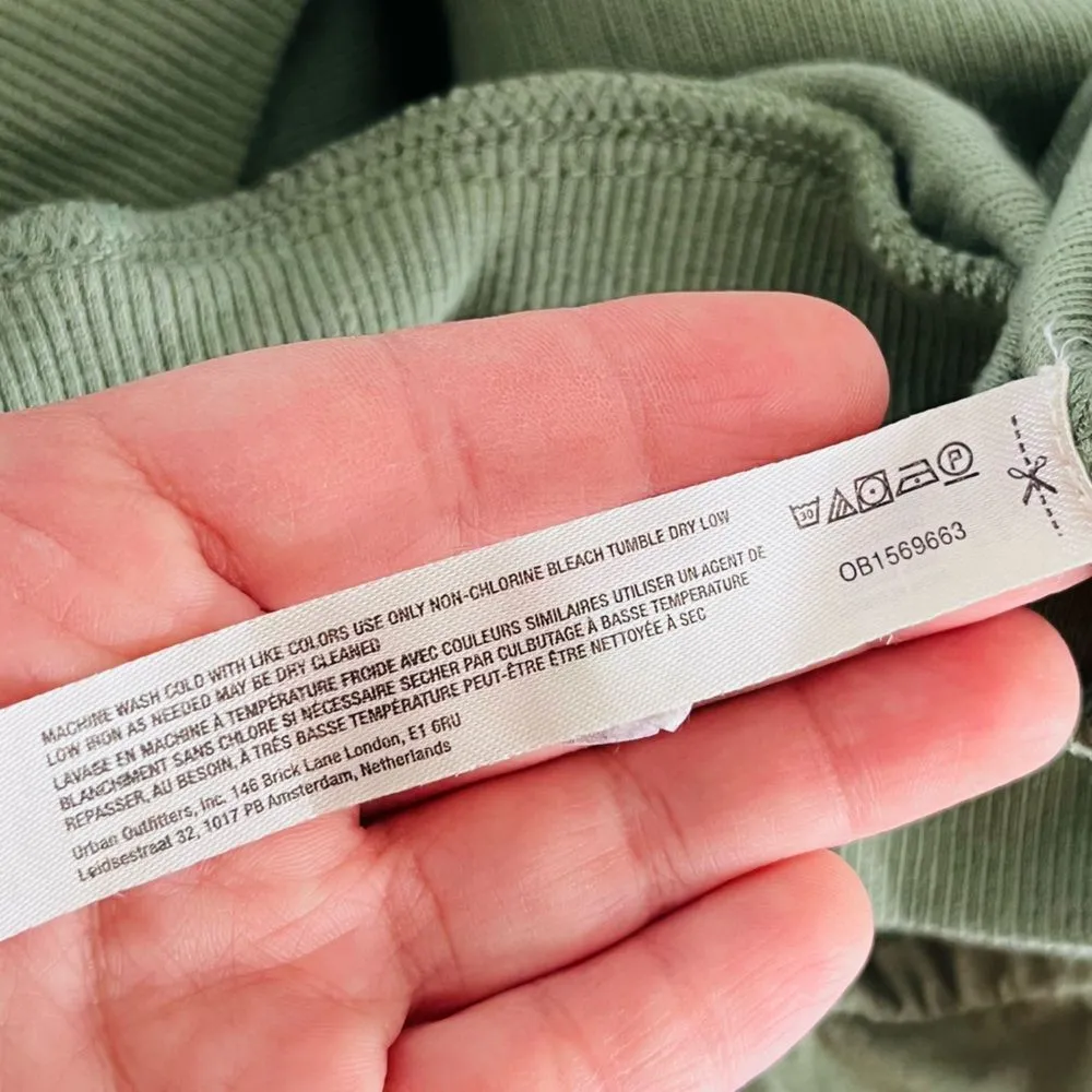 Free People Movement All The Way Pullover Hoodie in Green Size Small NWOT - Image 6