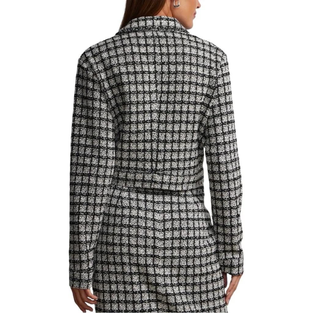 New York & Co Black White Tweed Crop Jacket size XXL Long Sleeve NWT Blazer - Image 2