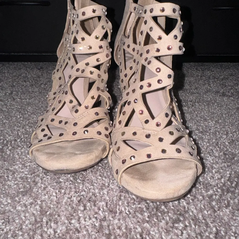 Rhinestone cutout Fergalicious Heels - Image 2