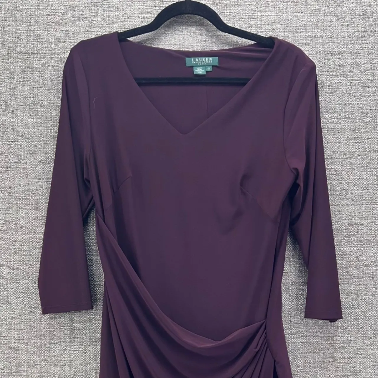 Lauren‎ Ralph Lauren Wrap Formal Dress Purple 12 - Image 6