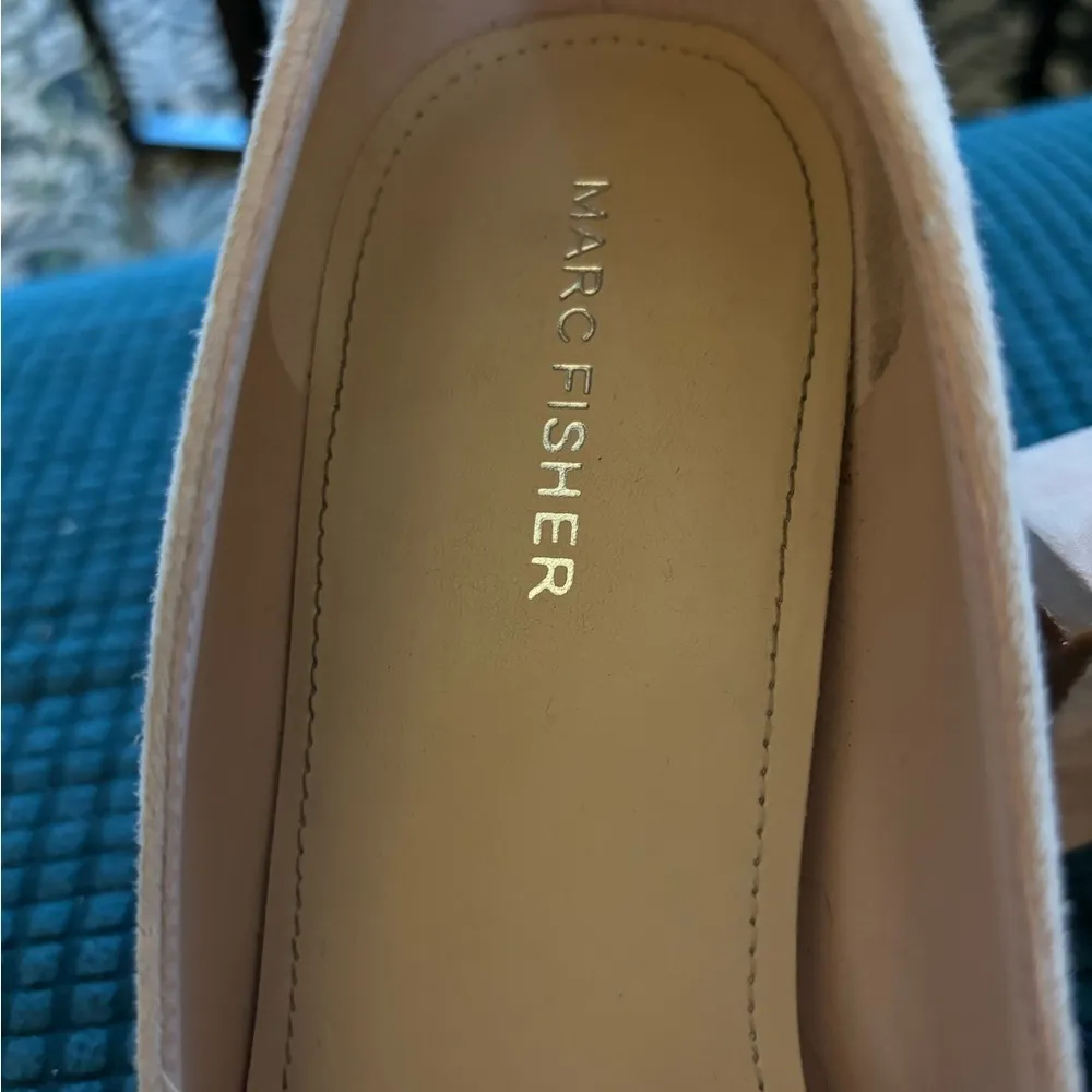 Marc Fisher Caitlin Pointy Toe Slip-On Dress Pumps Sz 9M Suede Leather Blush - Image 6