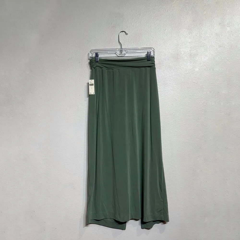 Anthropologie Moss Green Junie Knit Twist Ruched Midi Skirt Sz S NWT - Image 10