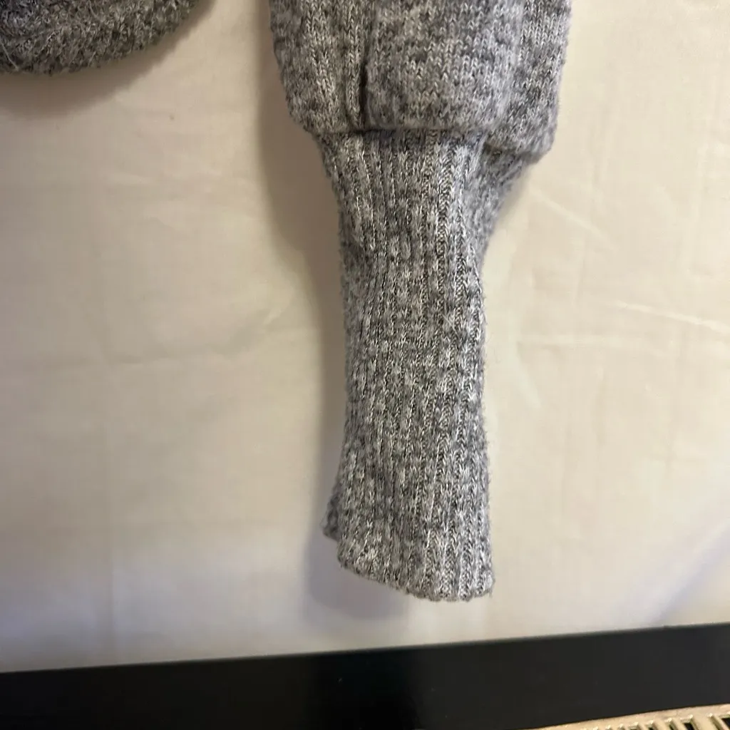 Anthropologie Saturday Sunday Long Sleeve Gray Sweater Women's Size‎ Small - Image 6