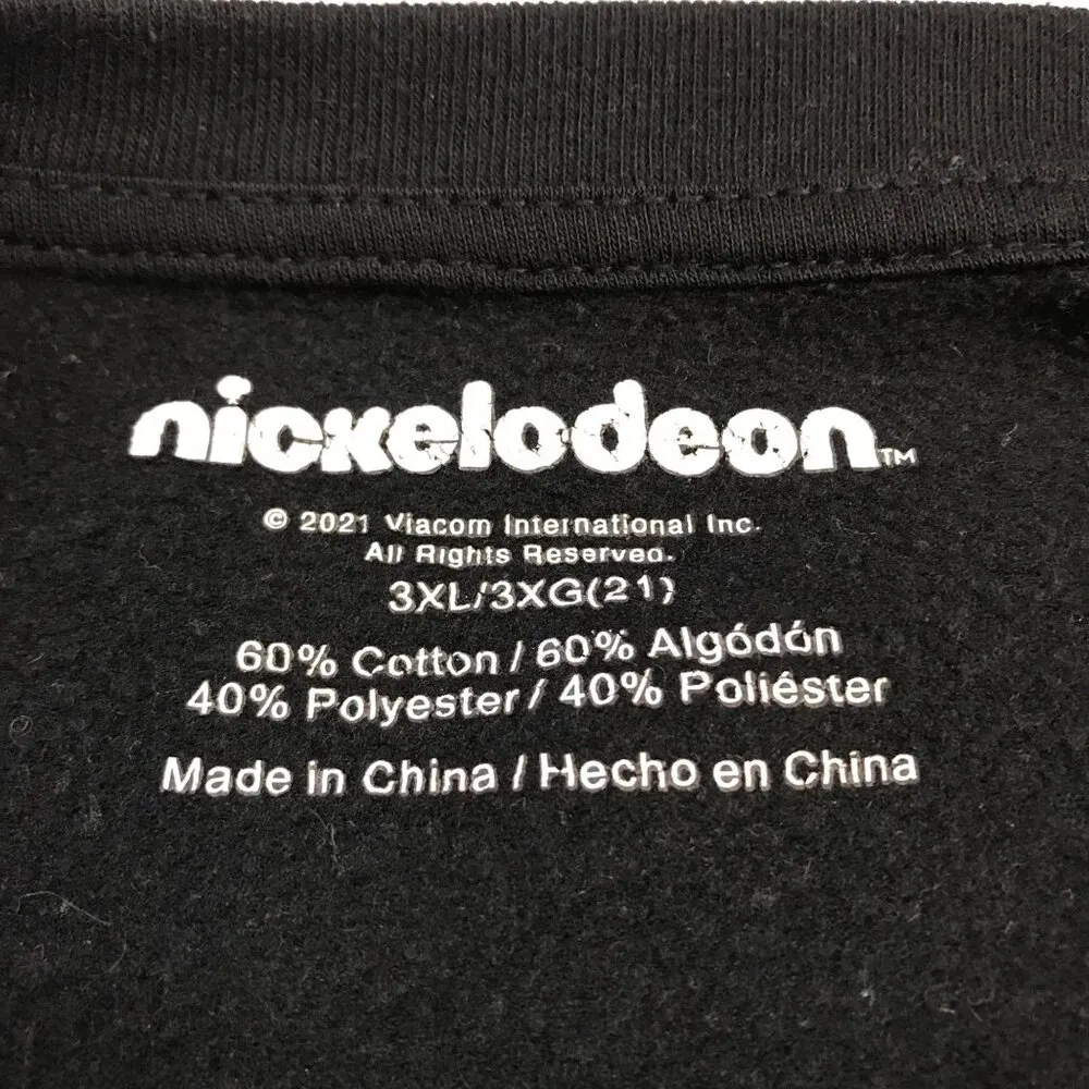 Nickelodeon Rugrats Retro Crewneck Sweatshirt Womens 3XL FITS LIKE XL Black Knit - Image 4