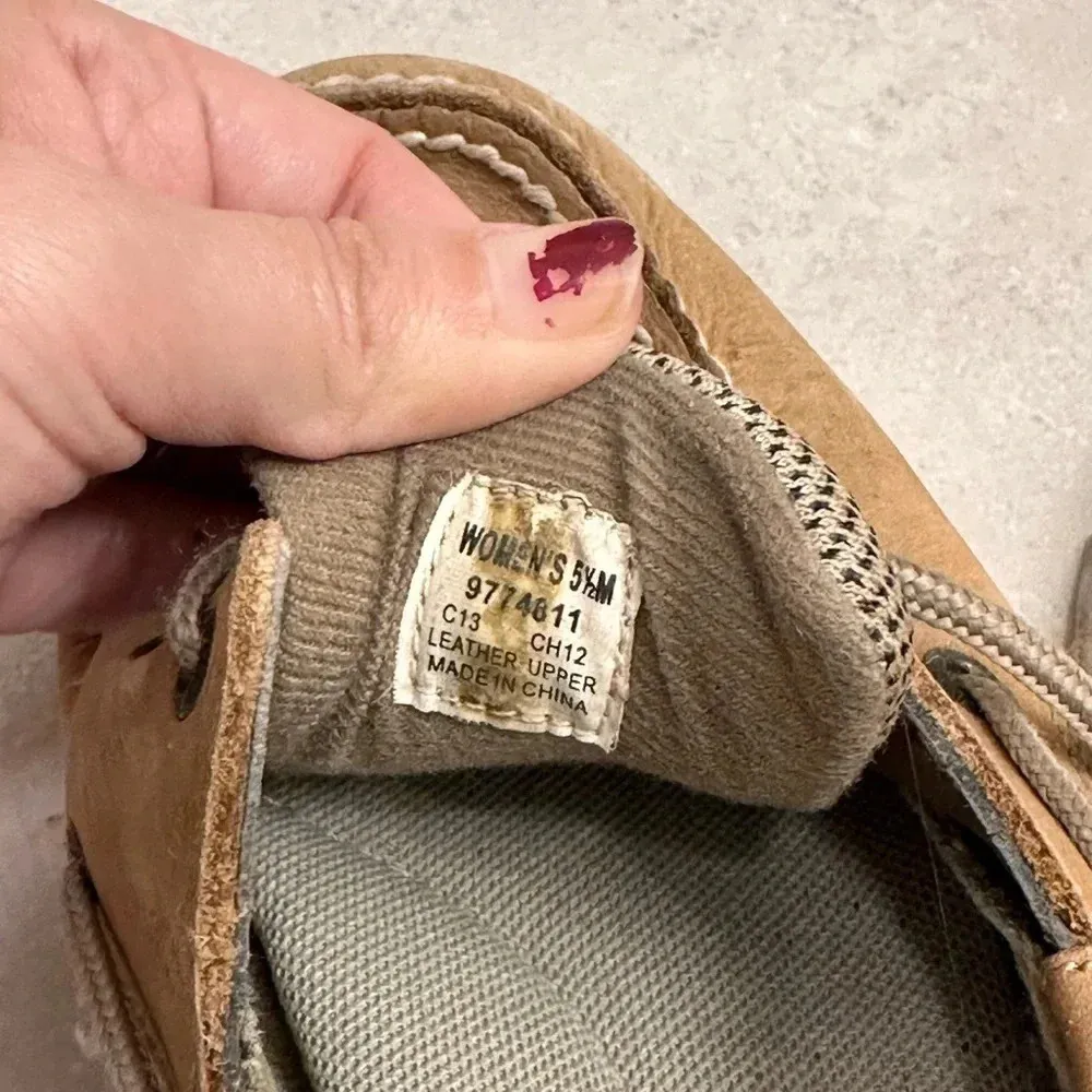 SPERRY TOP-SIDER Angelfish Women’s Size 5.5 M Boat Shoes Tan Leather‎ - Image 6