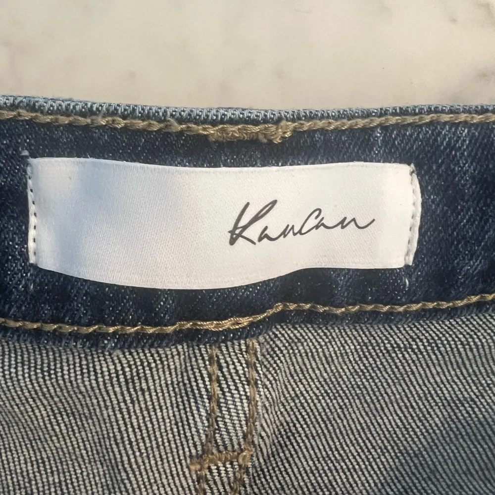 New KanCan Signature Norrine High Rise Slim Straight Dark Wash Jeans 7/27 $68 Blue - Image 10