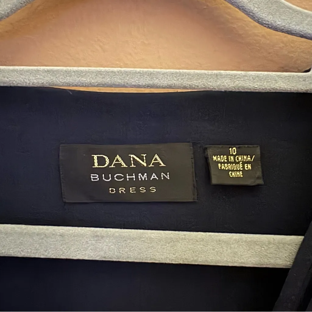 Dana Butchman 100% Silk vintage beaded iridescent maxi dress & jacket navy‎ 10 - Image 4