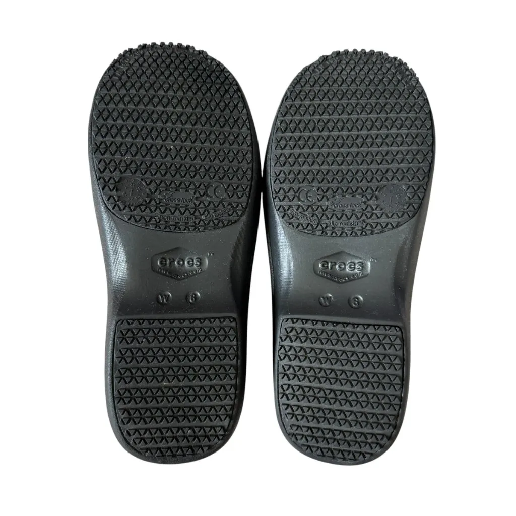 Crocs Neria Pro II work clog black slip ons women's size 6 - Image 9
