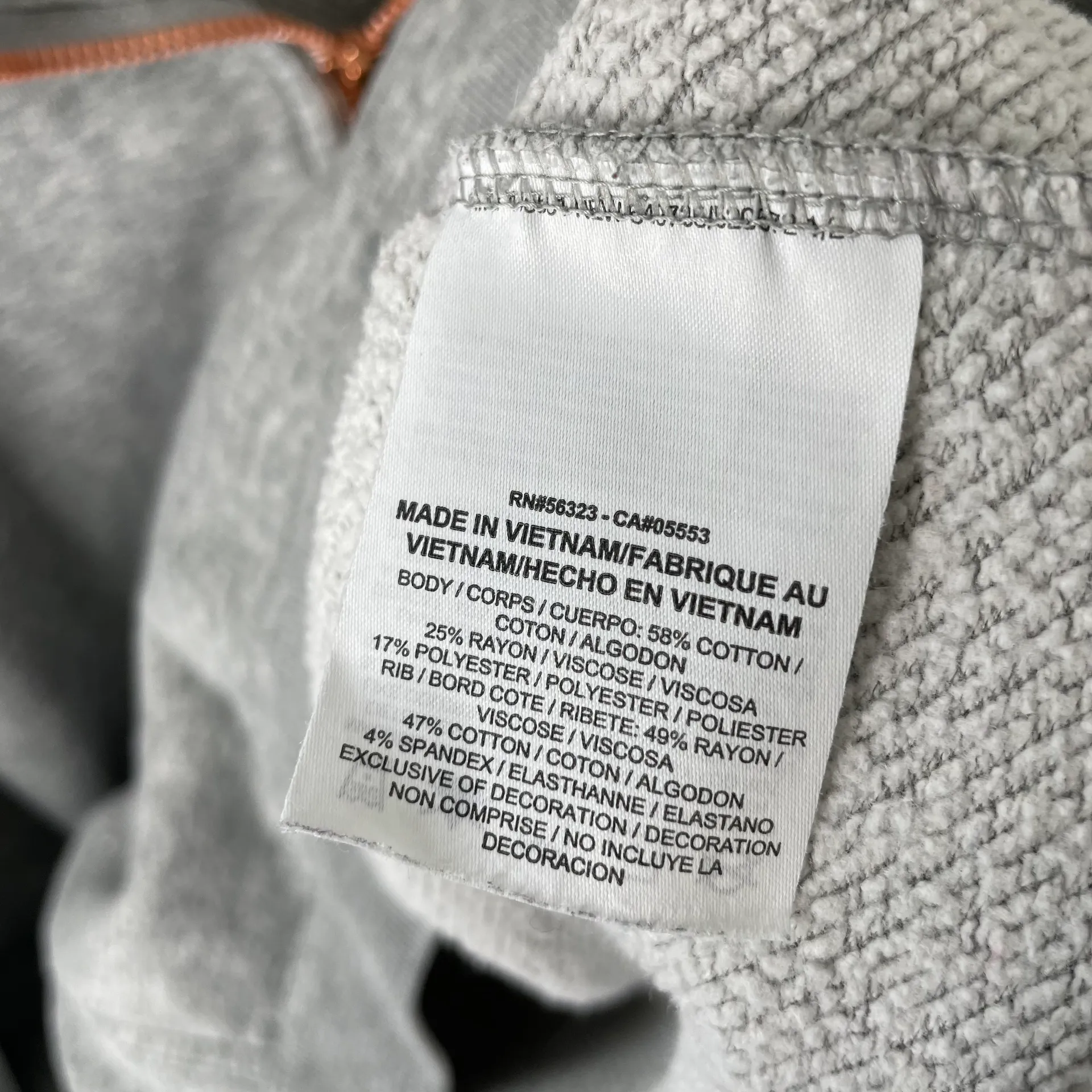 Nike Air gray half zip collared sweatshirt - Image 4