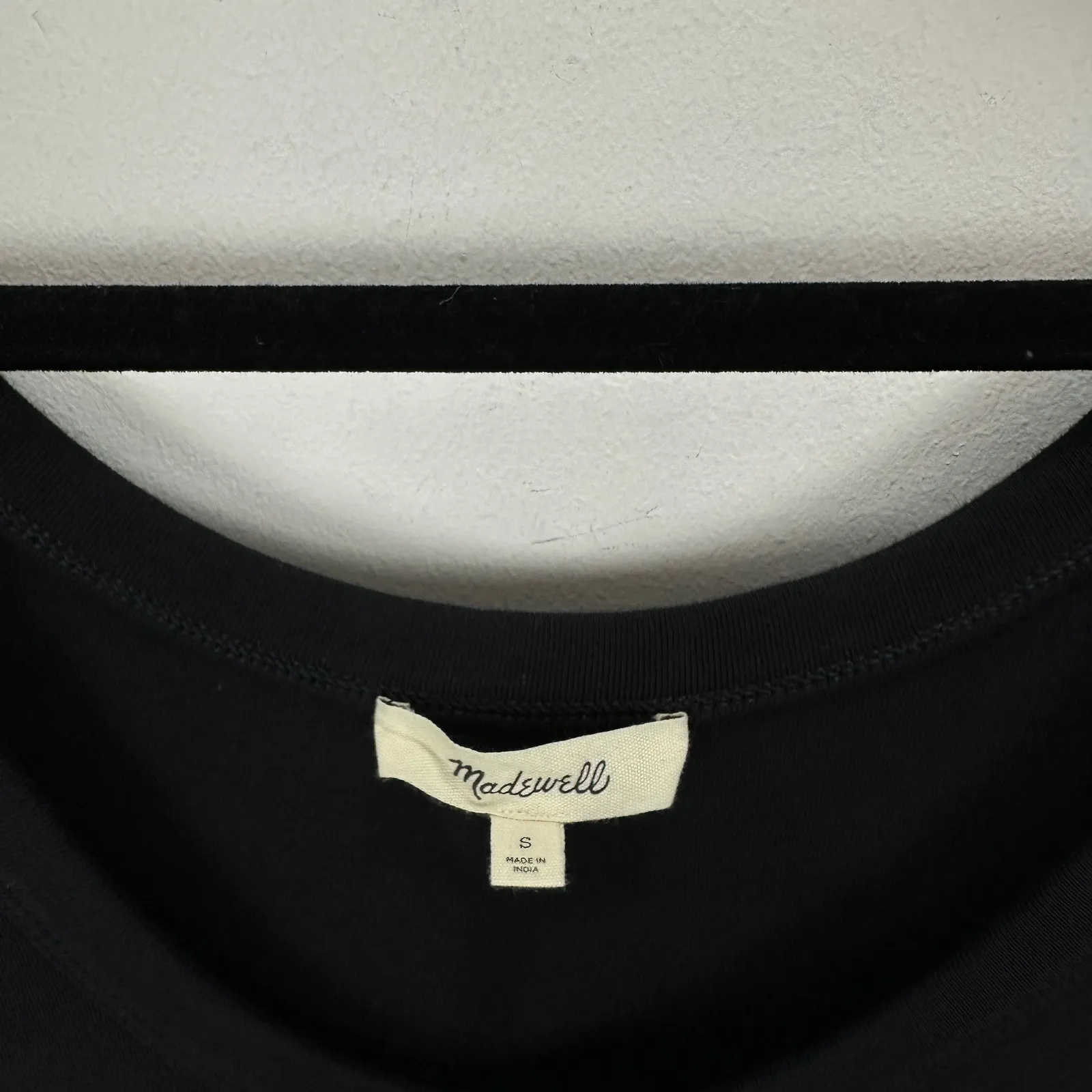 NEW Madewell Mixed Poplin Scoopneck Maxi Dress Cotton A Line Minimalist Black S - Image 9