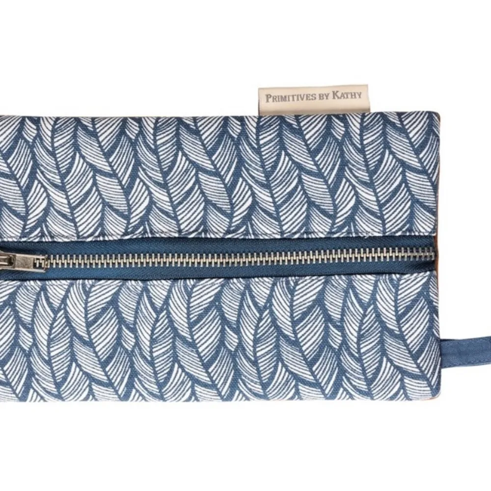 NWT Wavy Navy Pencil Pouch Blue - Image 4