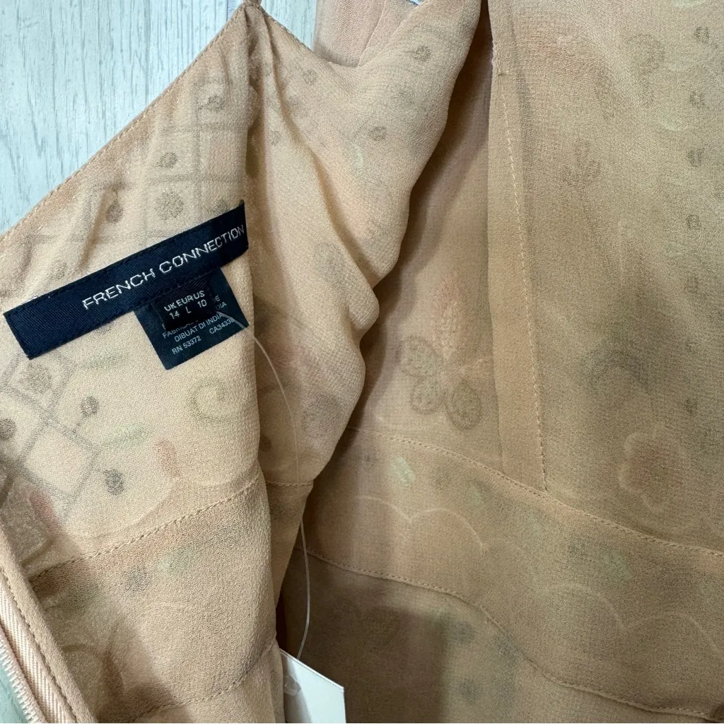 NWT French Connection Bijou Stitch Strappy Jumpsuit Chantilly Pink size 10 NEW - Image 12