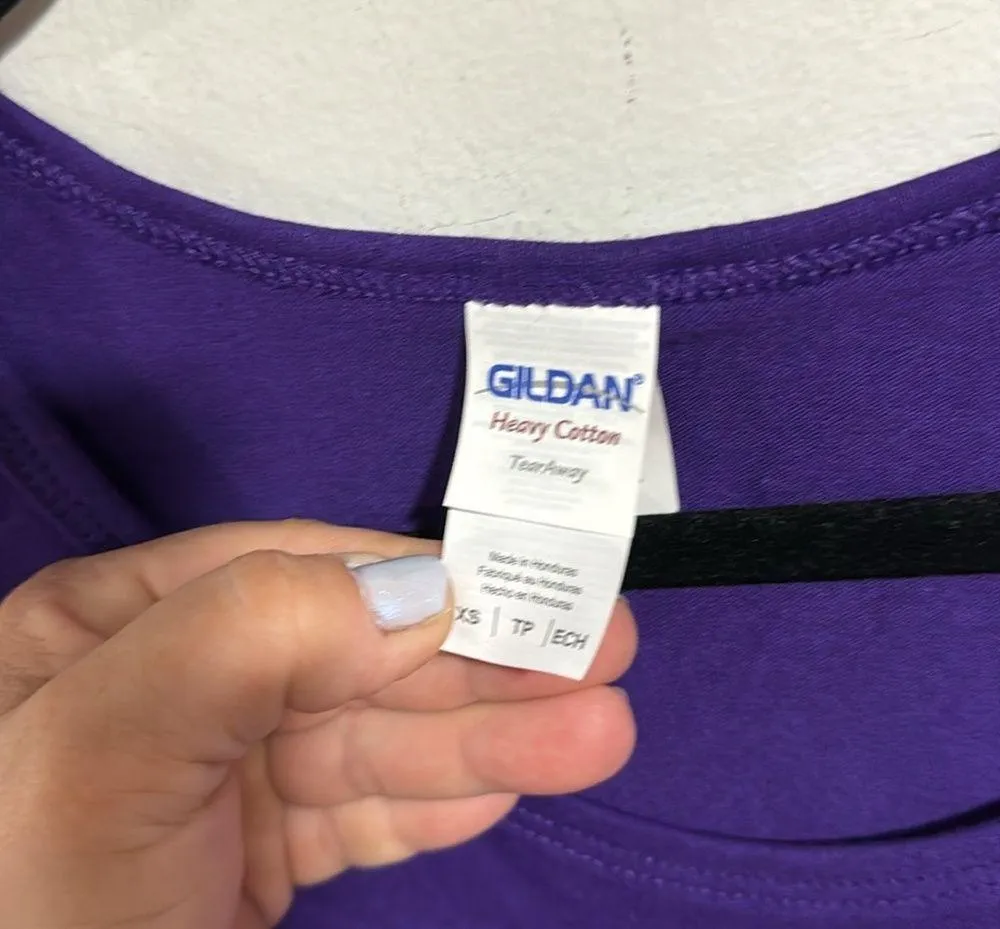 Book tank top purple xs kitty cat stacks NeW - Image 3