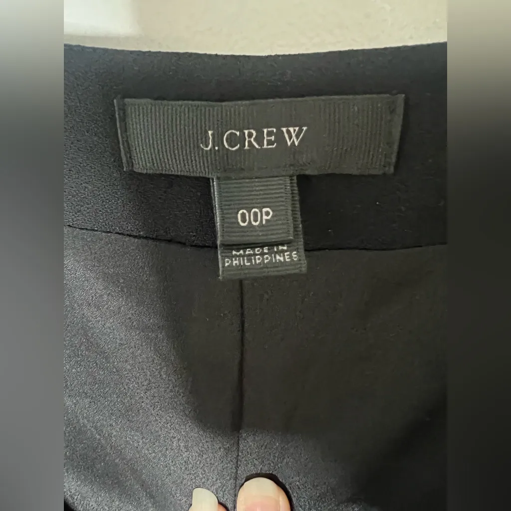 J. Crew Classic Black Trousers dress size 00P - Image 2