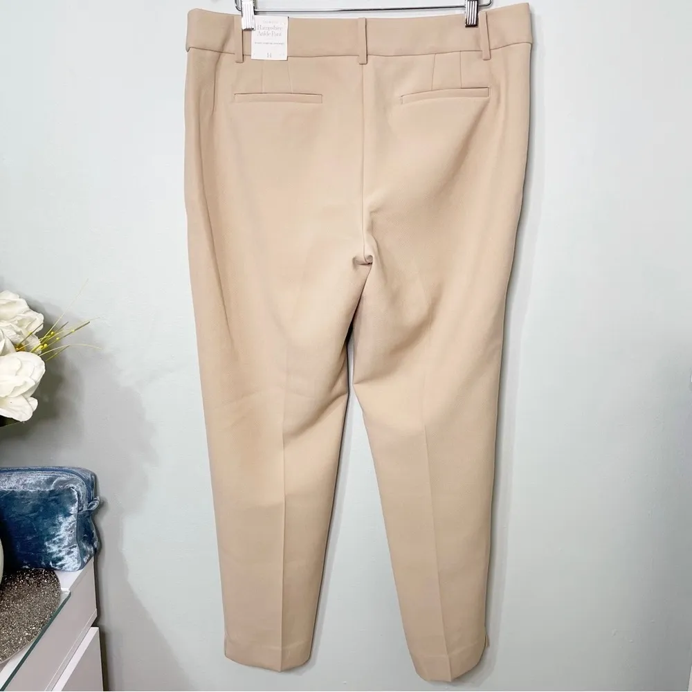 Talbots Hampshire Ankle Pant Straight Leg Dress Pants Tan 14 Nwt - Image 8