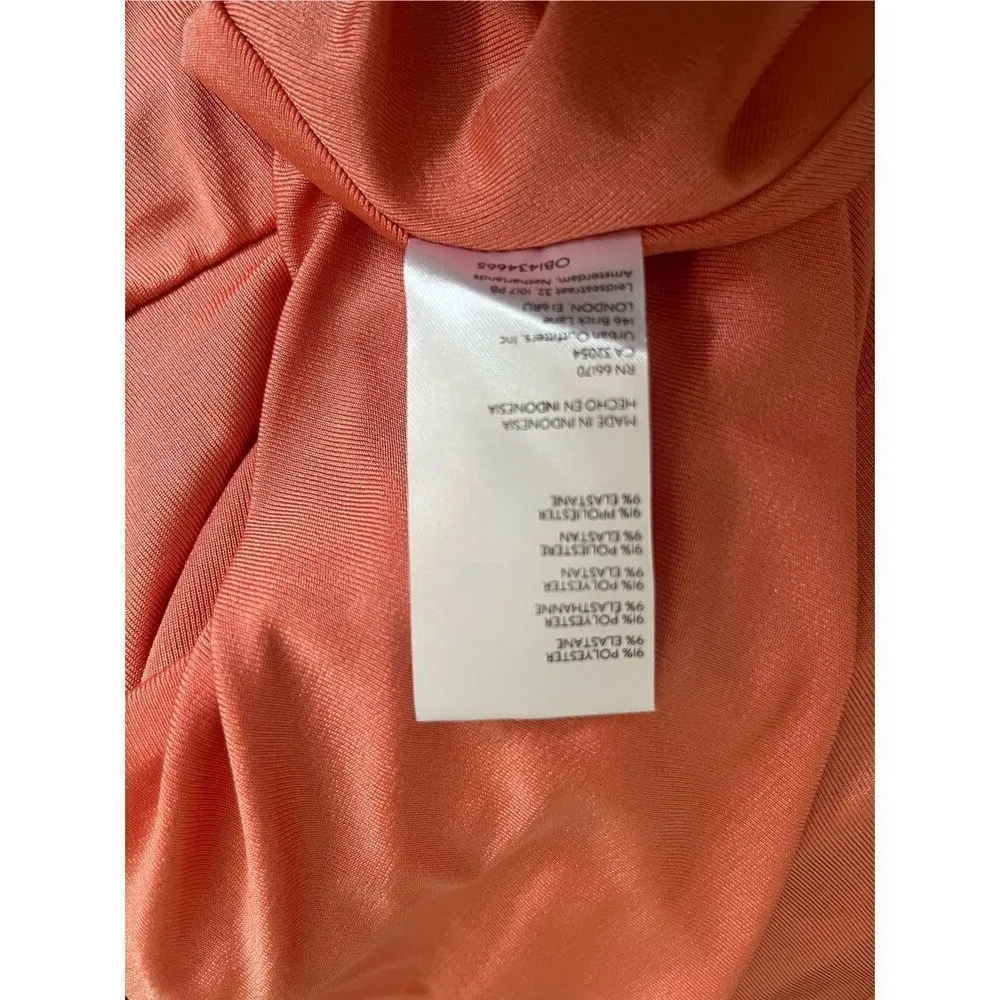 Free People Who’s That Burnt‎ Coral Ruched Mini Skirt - Image 6