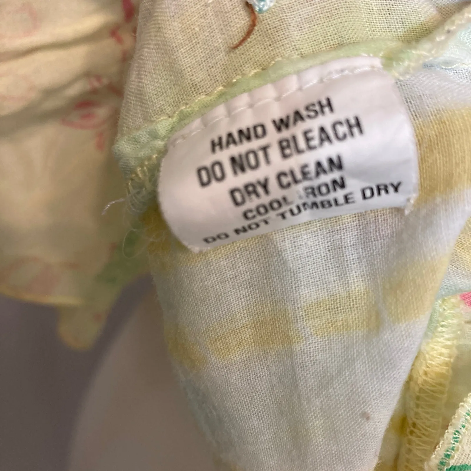 Vintage Y2K Tokyo Denim Bank Yellow Silk Hippie Embroidery Bead Tank Blouse Top Size M - Image 12