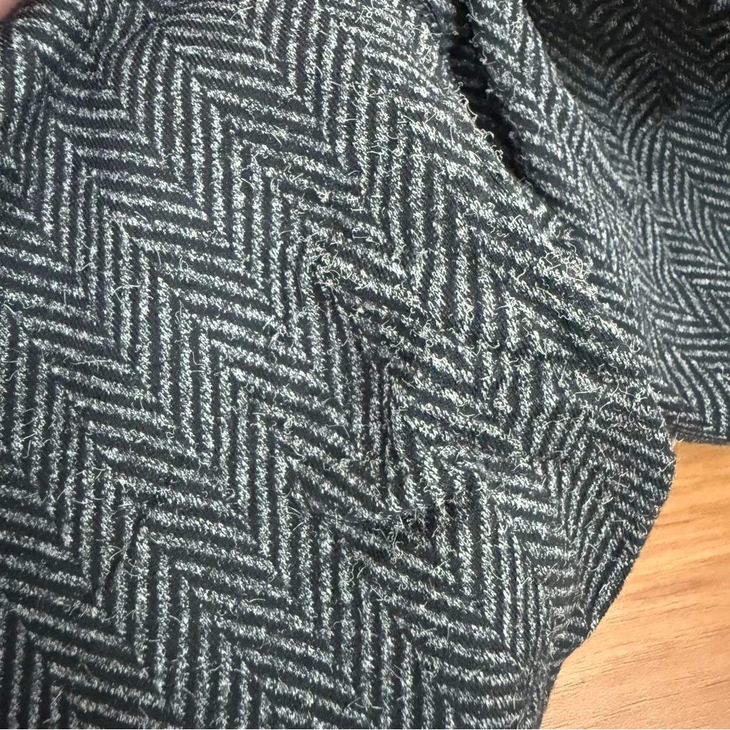 LULULEMON Pace Rival Crop 22” Herringbone Black Heathered Black Leggings Size 6 - Image 14