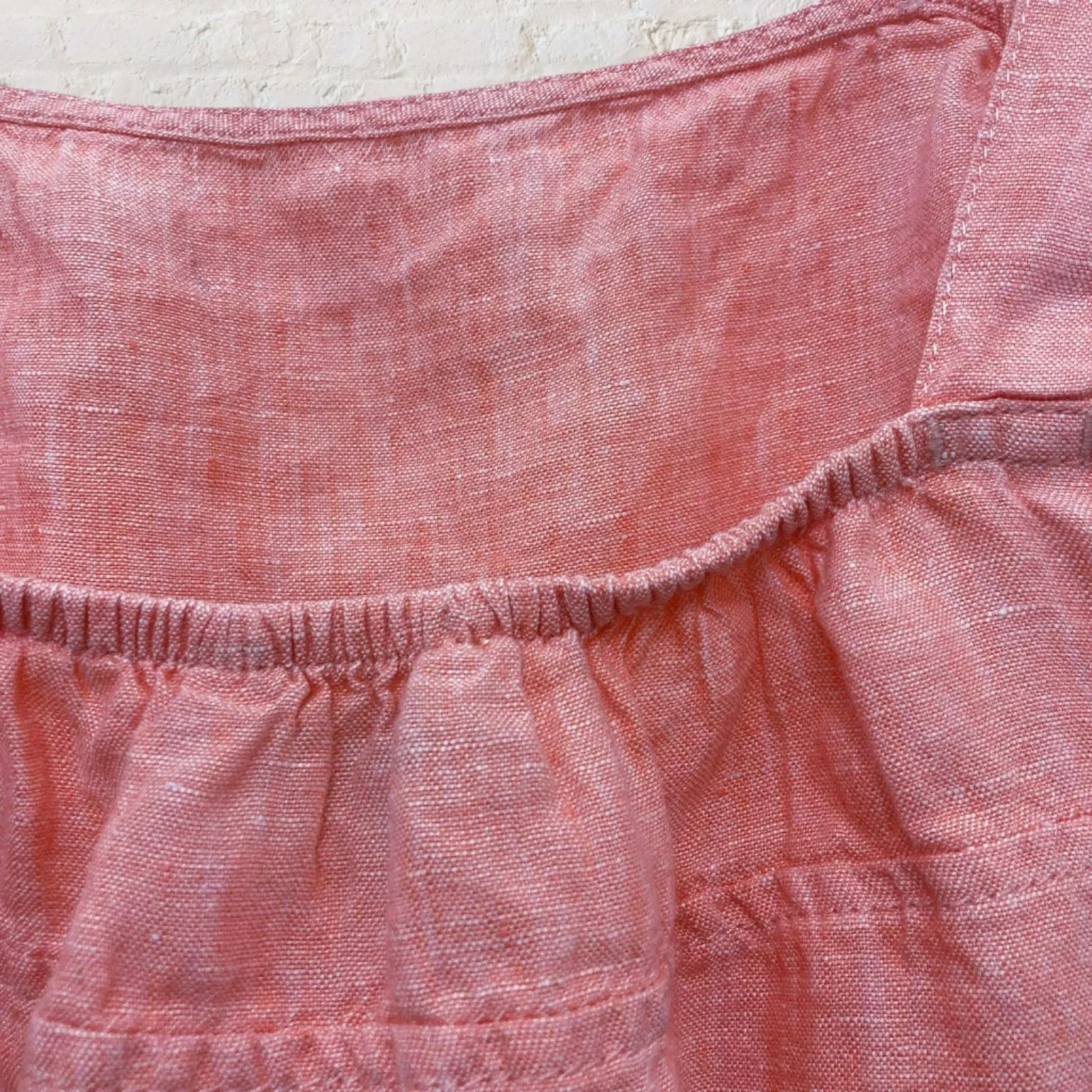 Athleta Voyager 100% Linen Tank Top S - Sunset Glow Pink - Image 8