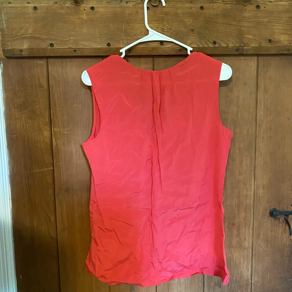 NWOT Tory Burch Jess tie front 100% silk blouse red - Image 5