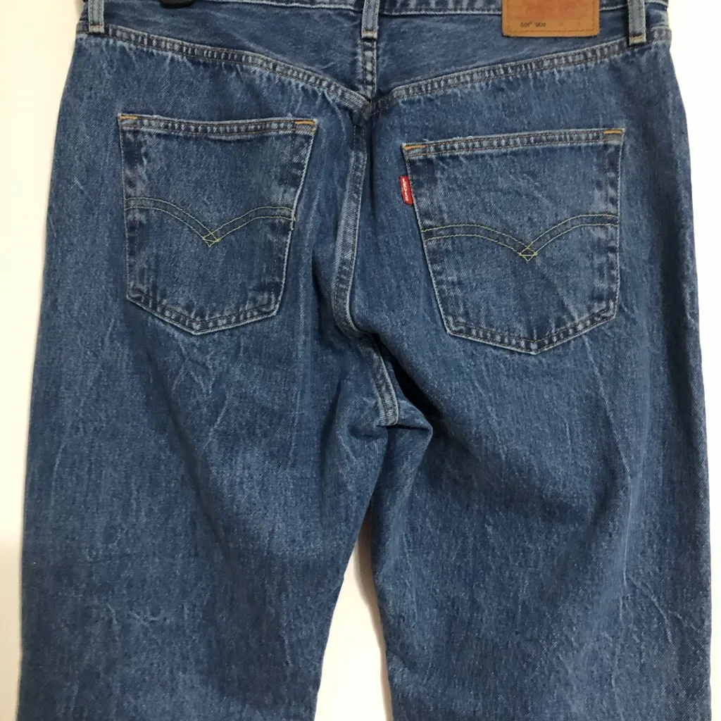 Levi’s 501 90s denim women’s size 31x30 waist measures 34” high rise button‎ fly - Image 14