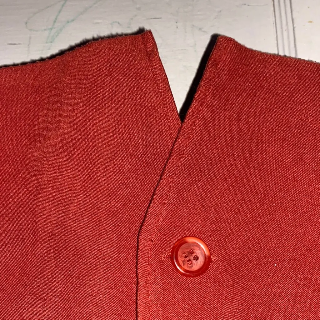 Requirements Orange Button Up Soft Cardigan - Image 6