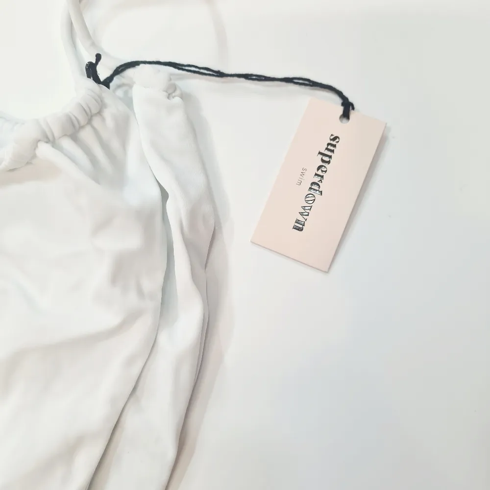 superdown  Raquel String Bikini Bottom in White - Image 4