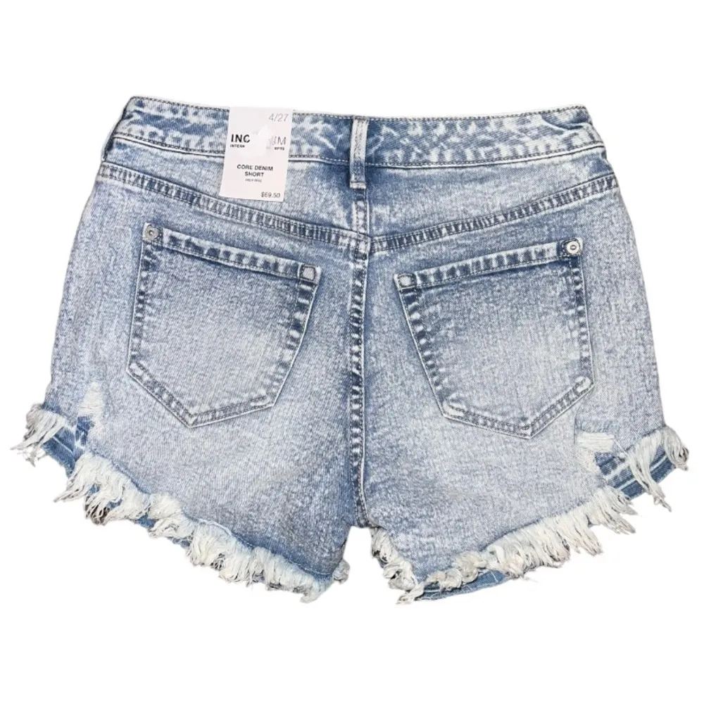 I.N.C🦎DESTROYED HIGH RISE CUTOFF SHORTS🌵 Blue Size 4 - Image 3