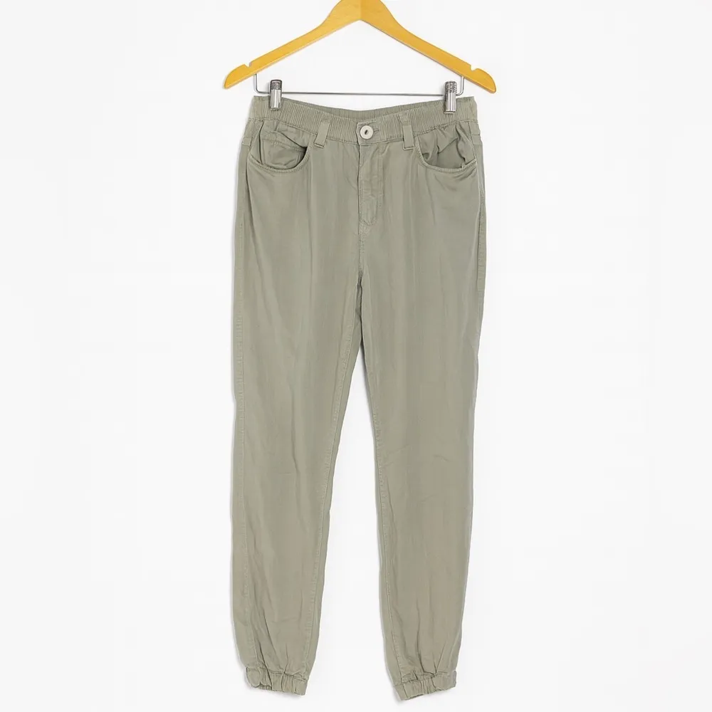 Rich & Skinny Meadow Joggers Size Medium Sage Green Stretch Waist - Image 3