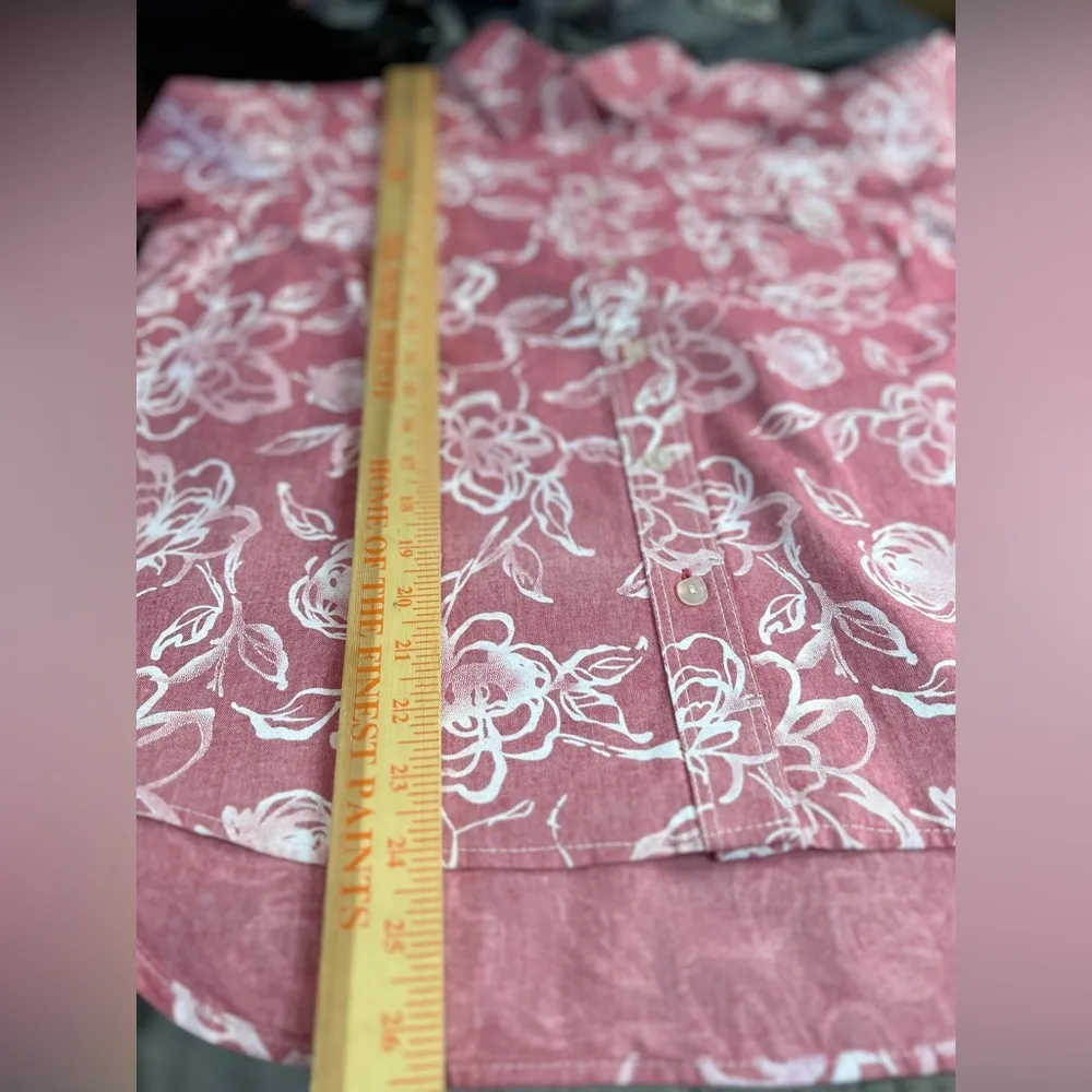 Coldwater Creek Women’s Medium Button front Blouse/jacket Like New Floral Print - Image 4