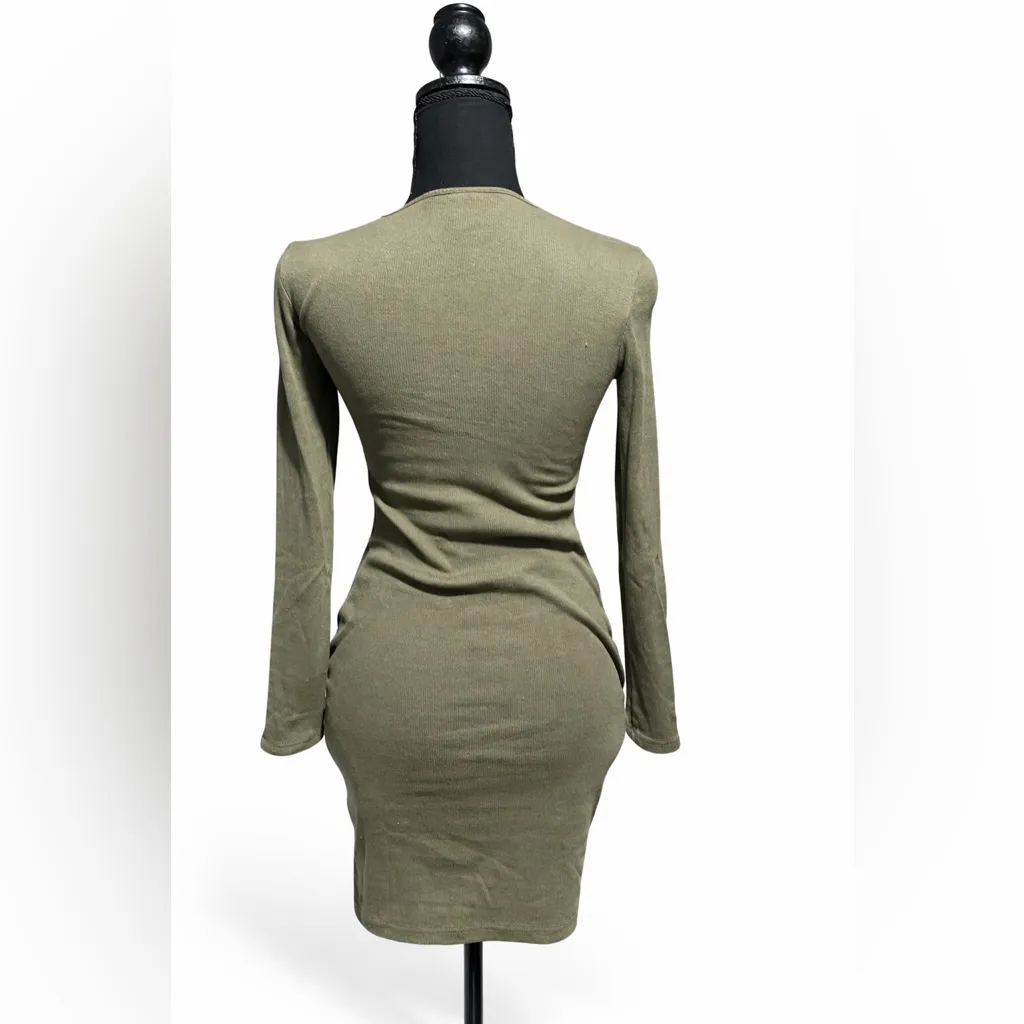 Wild Fable Olive Long Sleeve Dress - Image 2