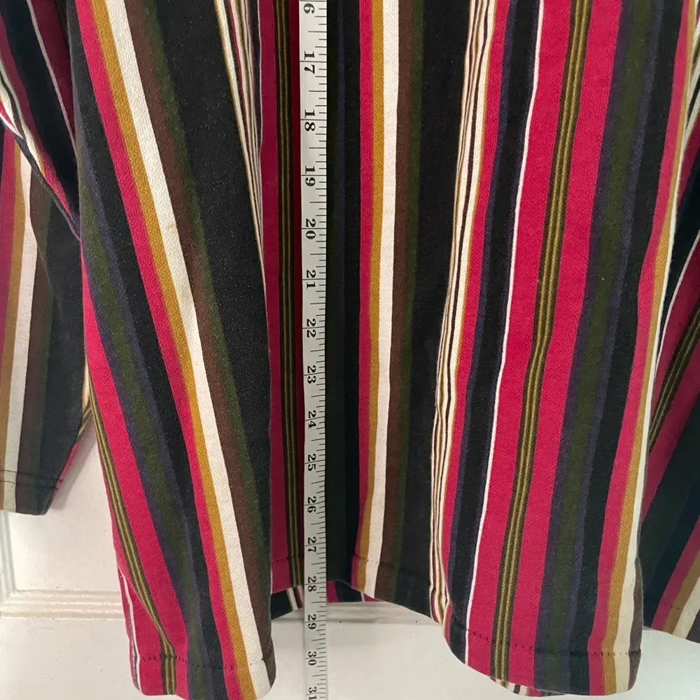 90s Vintage Stripped Hoodie Size M - Image 6