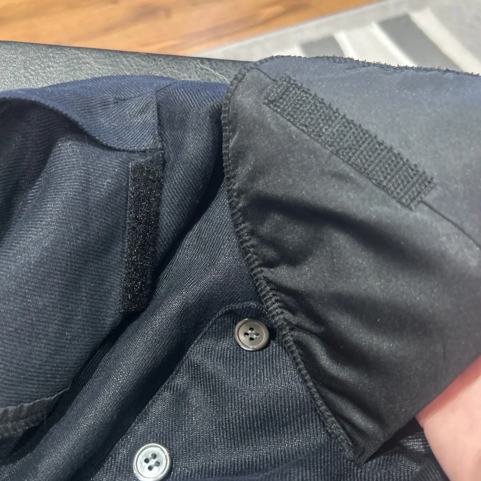 Talbots Jacket 2 Petite Irish Linen Black Button Up Blazer Career Shoulder Pads - Image 5