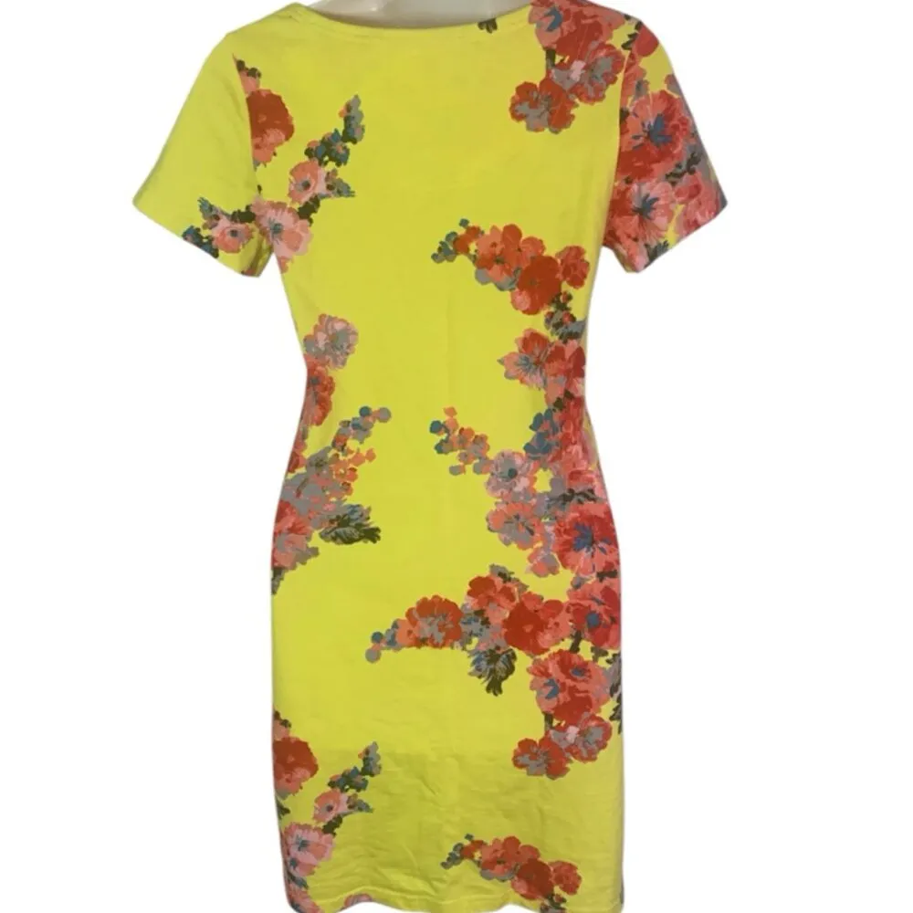 Yellow Floral Dress Size 2 by Joules Spring - Image 3
