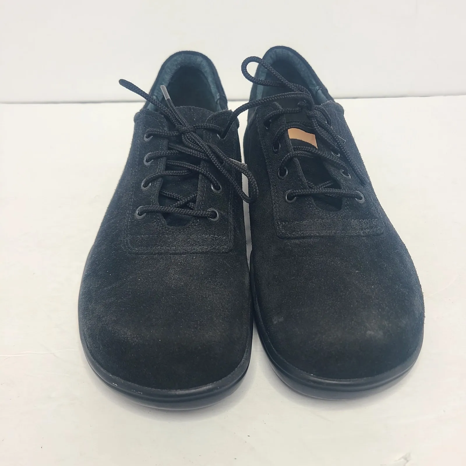 Birkenstock Footprints Women's Black Suede Lace Up Shoe EU 40 US 9 Narrow‎ - Image 4