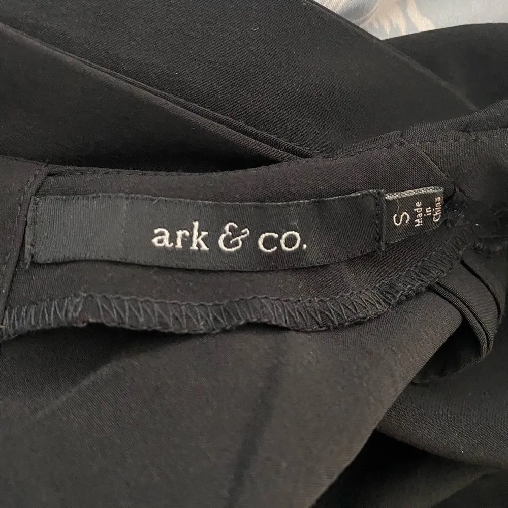 Ark & Co SZ S black short sleeve, open back dress - Image 5