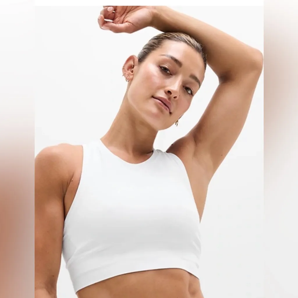 TWO (2) NWT Athleta Momentum Flex Ultra Crop Tanks, 1 Black & 1 White, size XL - Image 3