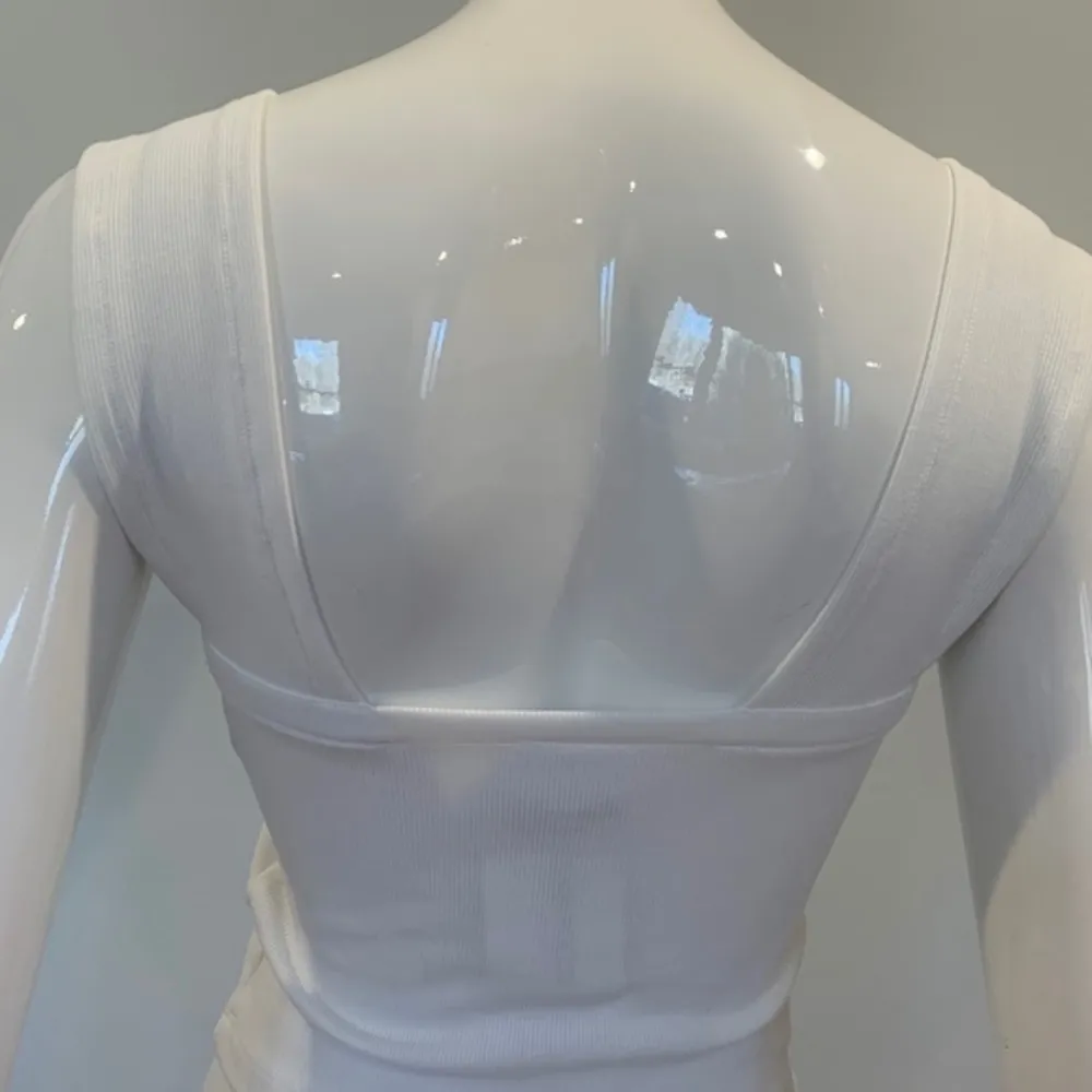 Skylar + Madison Cropped Tank Top with Buttons - Image 3