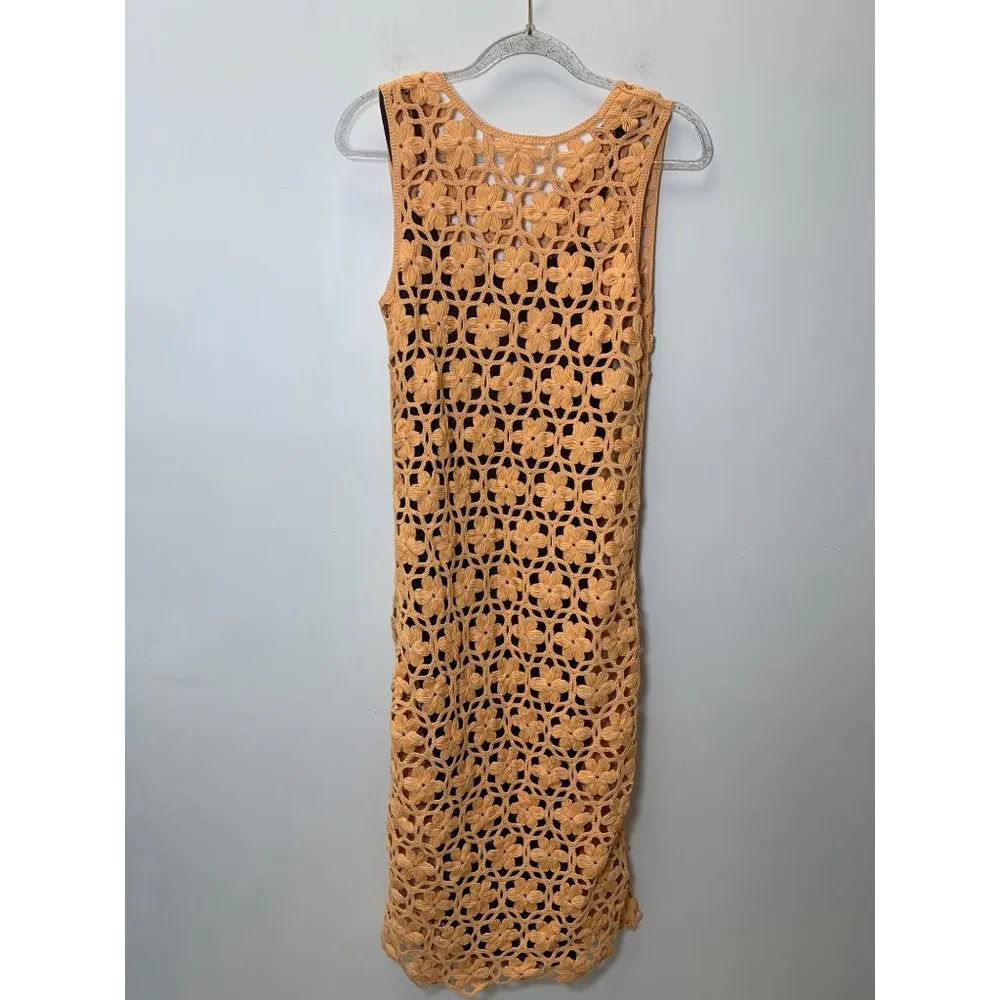 LONG FLORAL KNIT DRESS - Image 3