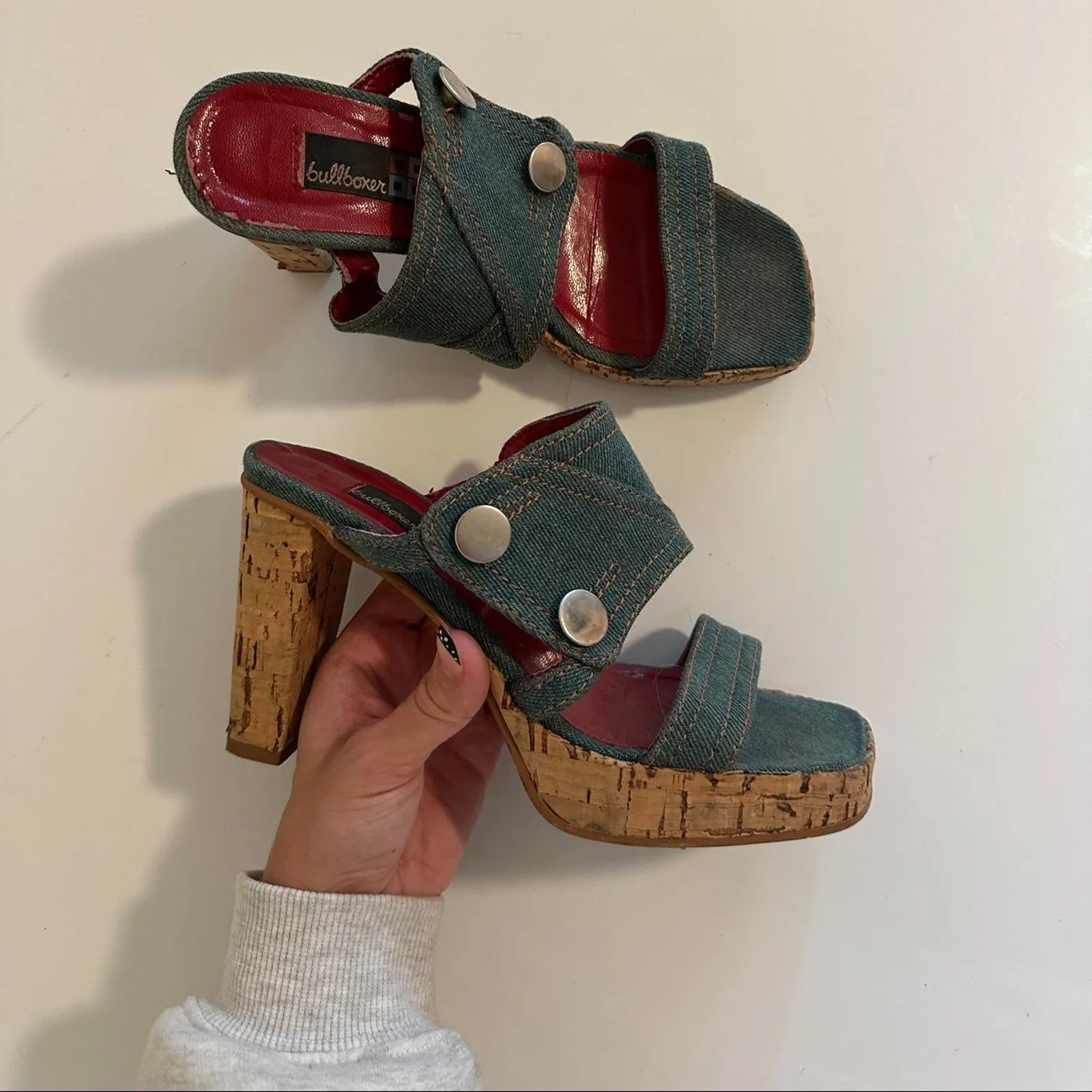 Y2k bullboxer heels the coolest Green Size 6 - Image 5