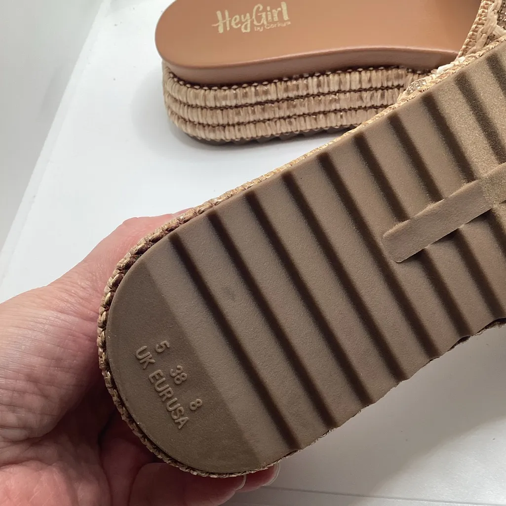 Corky’s Hey Girl Hangover Platform Sandals. Size 8 Tan - Image 8