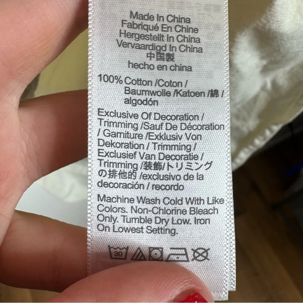 Madewell Embroidered Sleeve Popover Top Size Xlarge - Image 7