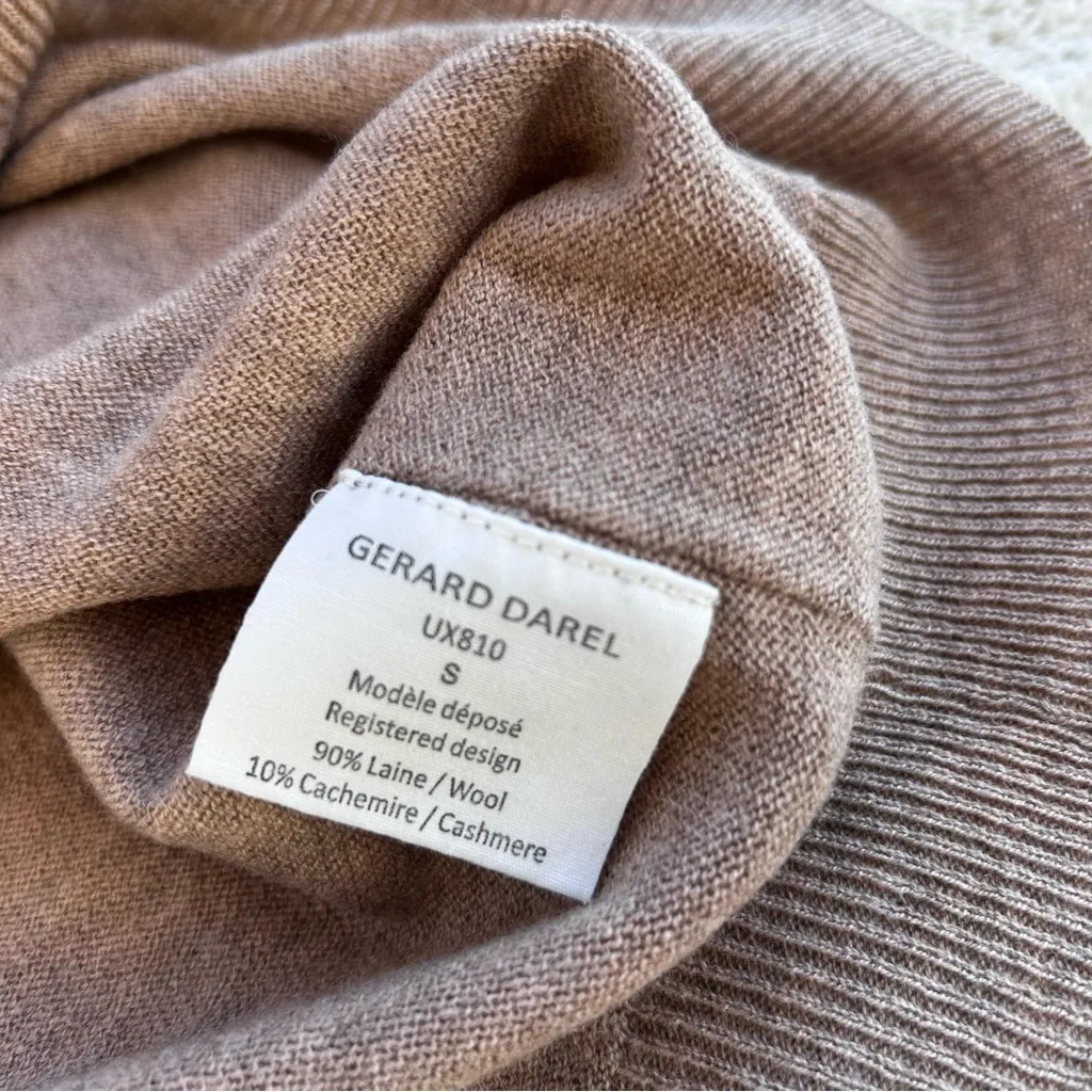 Gerard Darel  Wool Edition Wool Cashmere Lightweight Sweater Top Small - Image 3