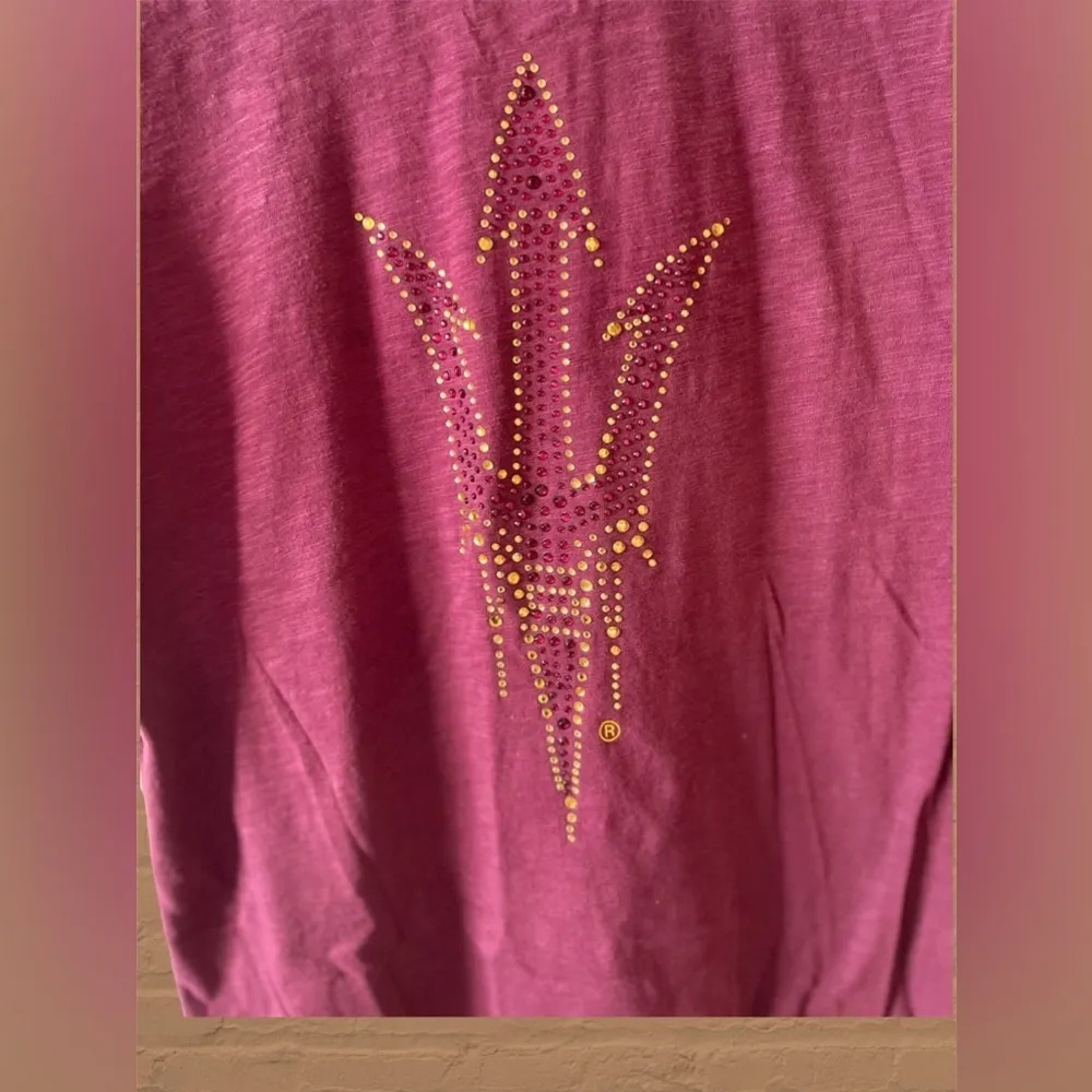 Arizona State Sun Devils Women’s Scoop Neck T-shirt E5 Sports Apparal Small NWT - Image 3