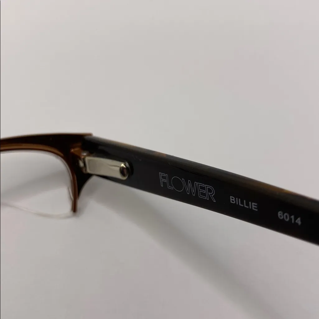 FLOWER 6014 BILLIE CAT EYE EYEGLASS FRAME/GLASSES DREW BARRYMORE COLLECTION Brown - Image 9