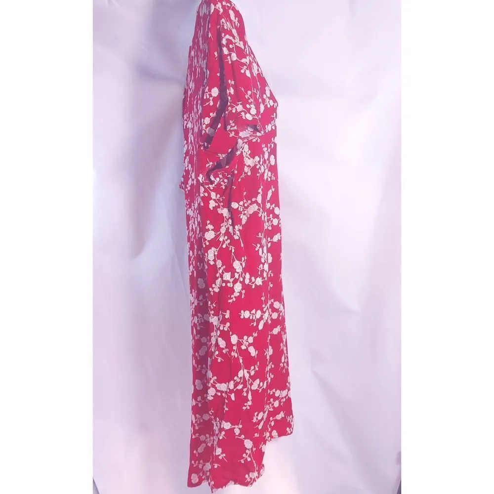 GP & J Baker for H&M Red Floral Tunic Dress Size 8 - Image 2