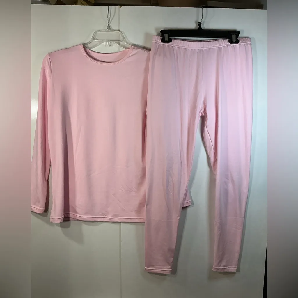Soft Pink Women's Sleepwear Set Size L - Image 5
