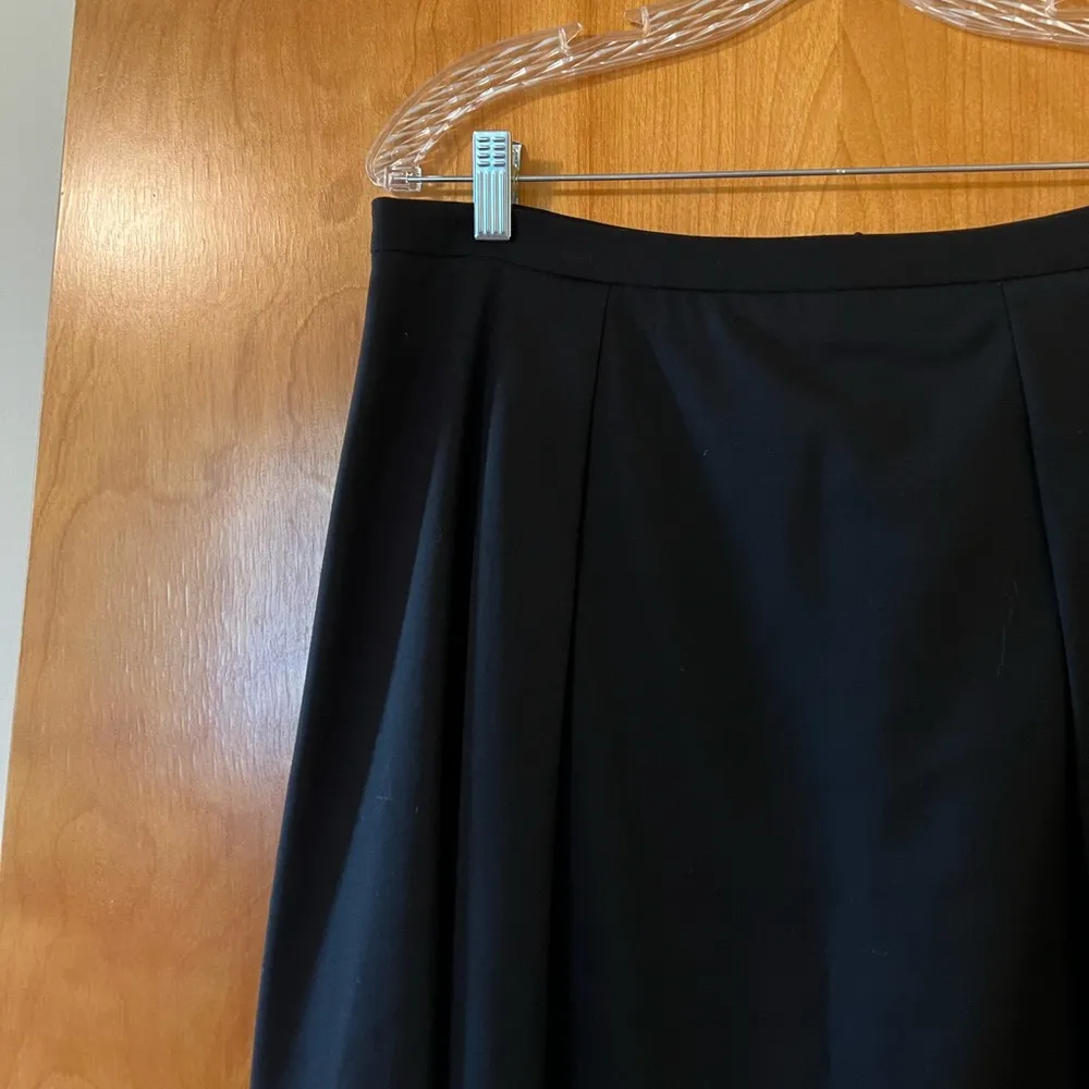 Lafayette 148 New York Italian Stretch Virgin Wool Blend Skirt Black NWT Size 10 - Image 10